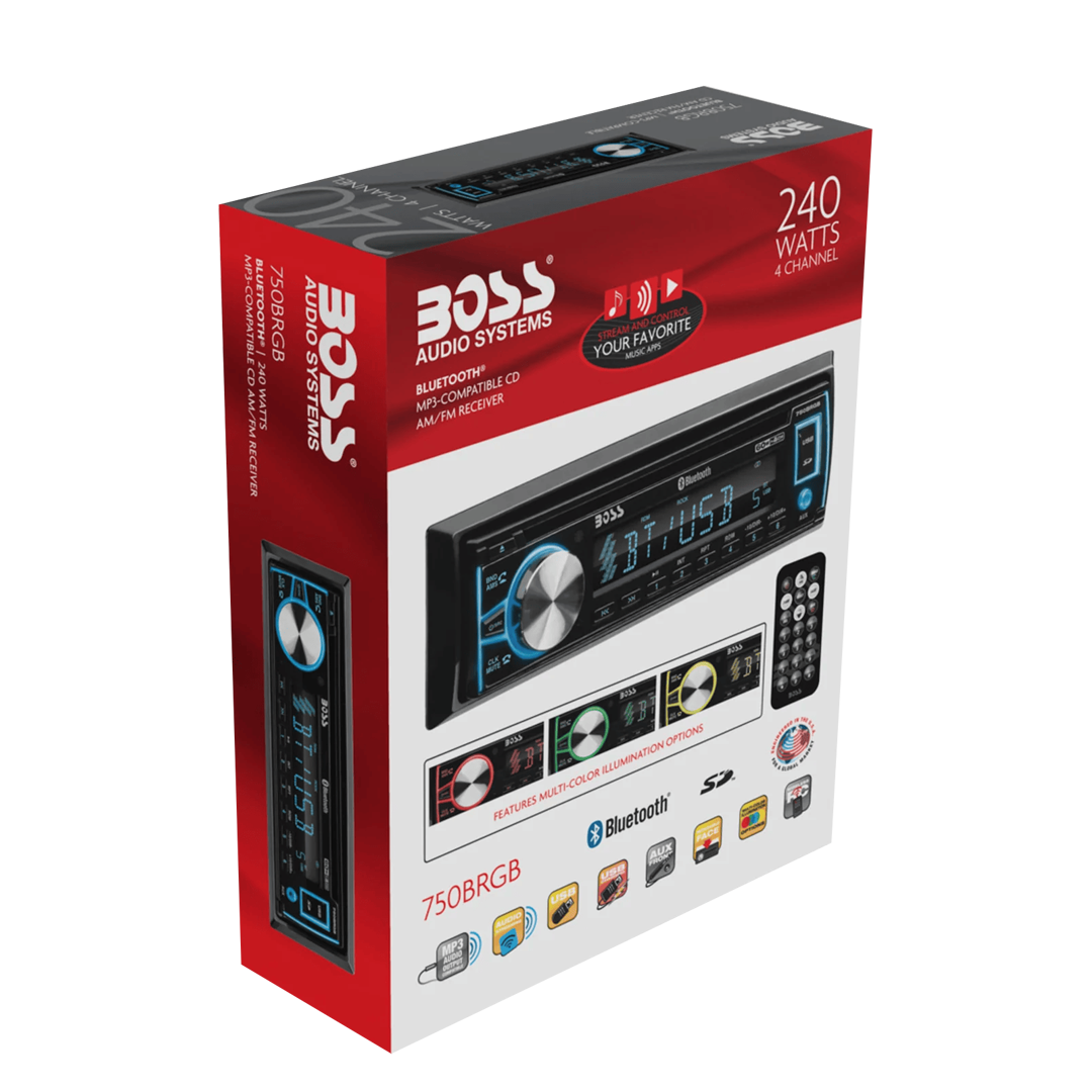 Stereo BOSS 750BRGB Single Din